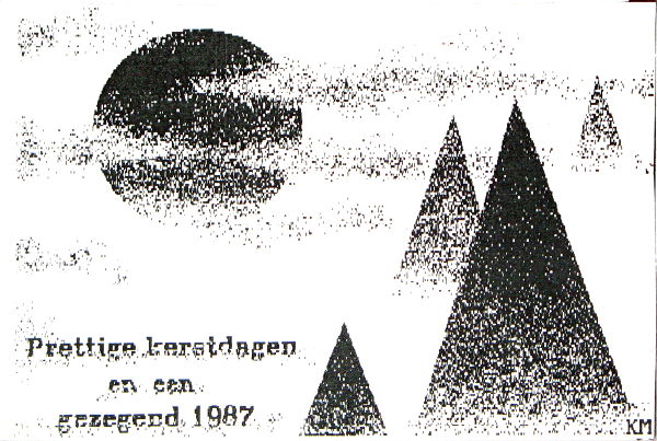 Kerstkaart 1987