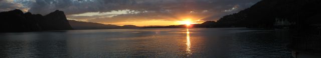 Vierwoudstedenmeer zonsondergang